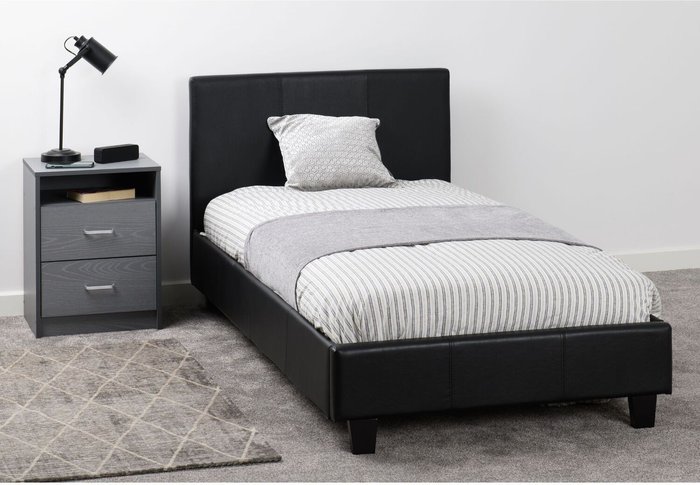 The Range | Seconique Prado 3' Bed - Black Seconique Prado 3' Bed - Black