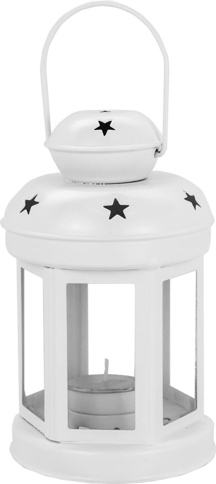 The Range | NICOLA SPRING Nicola Spring - Metal Hanging Tealight Lantern - 16cm - White NICOLA SPRING Nicola Spring - Metal Hanging Tealight Lantern - 16cm - White