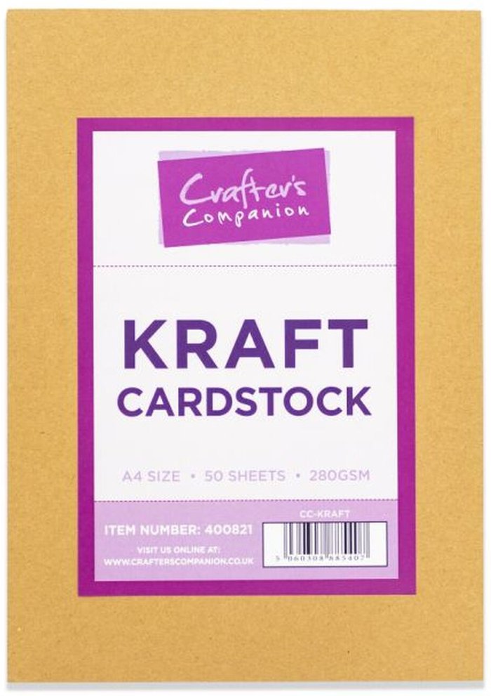 The Range | Crafters Companion Kraft Cardstock Pack - Natural Crafters Companion Kraft Cardstock Pack - Natural