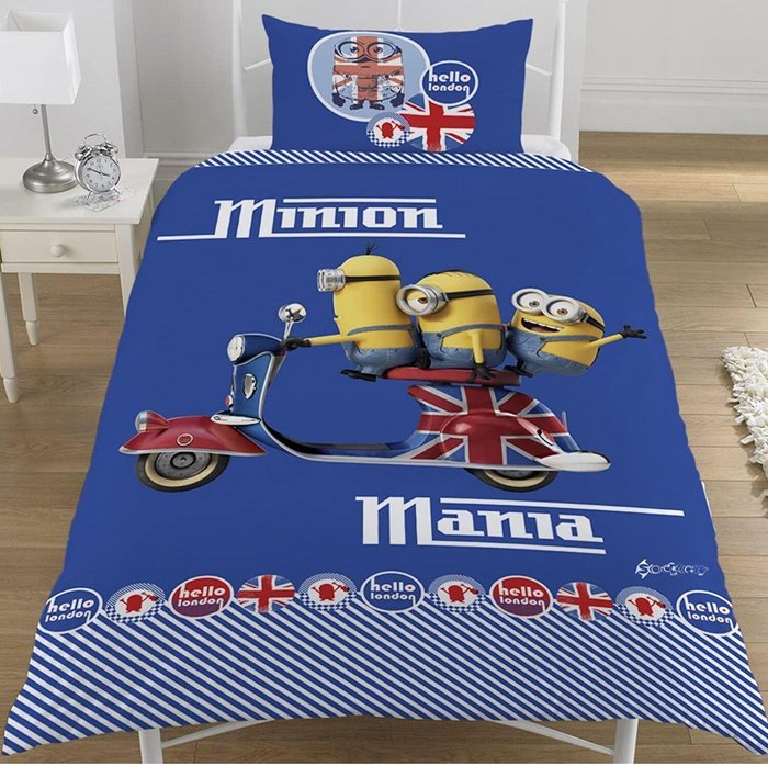 The Range | OHS Minions Hello Duvet Cover - Blue OHS Minions Hello Duvet Cover - Blue