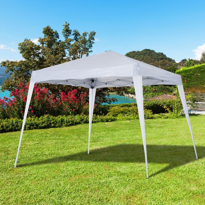 The Range | Outsunny 3m x 3m Pop up Garden Tent - White Outsunny 3m x 3m Pop up Garden Tent - White