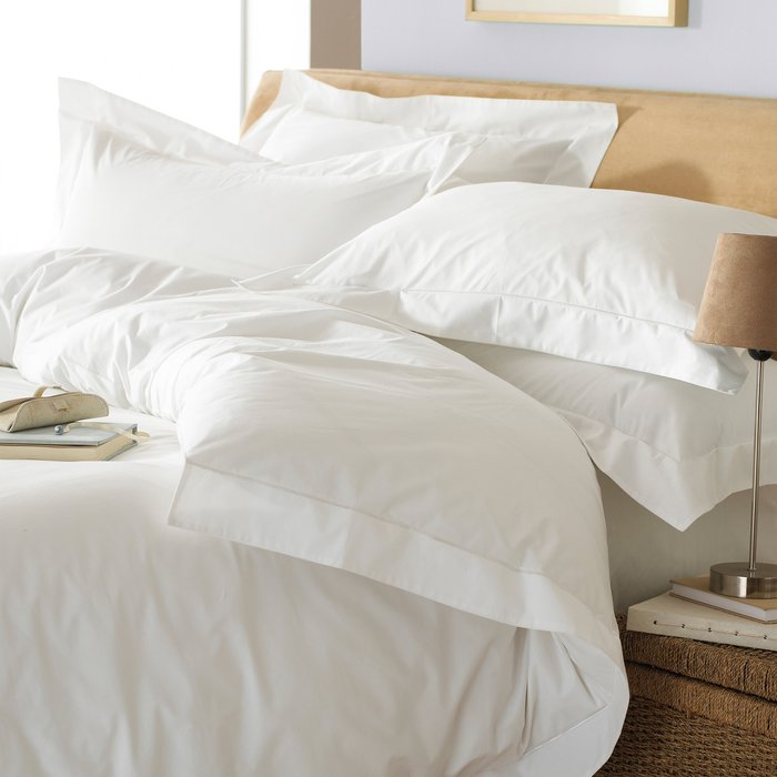 The Range | Paoletti Paoletti Oxford Double Duvet Cover Set Cotton White Paoletti Paoletti Oxford Double Duvet Cover Set Cotton White
