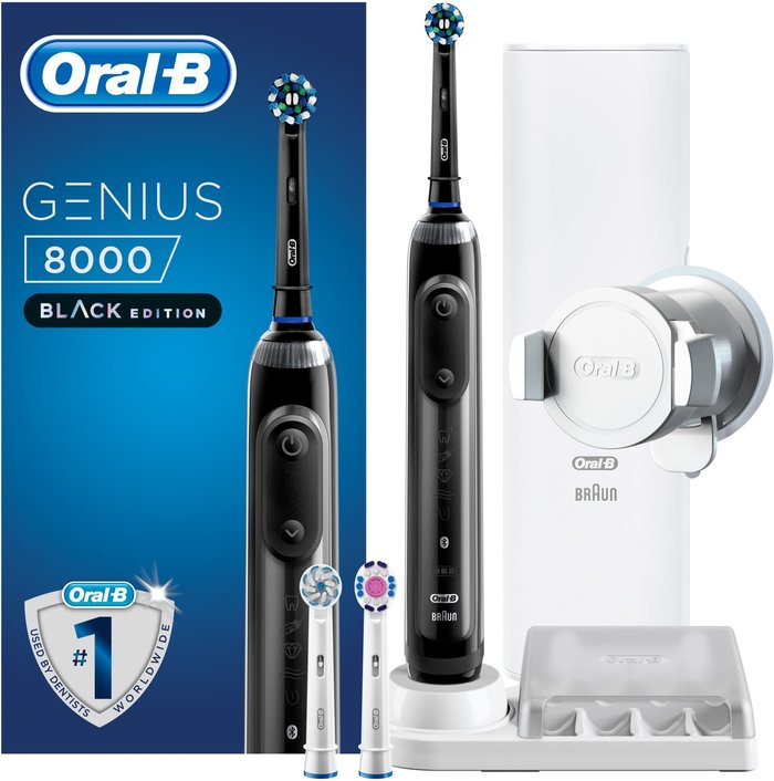 The Range | Oral B Oral-B Genius 8000 Electric Toothbrush - Black Oral B Oral-B Genius 8000 Electric Toothbrush - Black