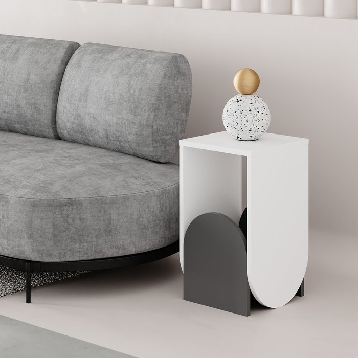 The Range | Decortie Nun Modern Side Table - White Decortie Nun Modern Side Table - White