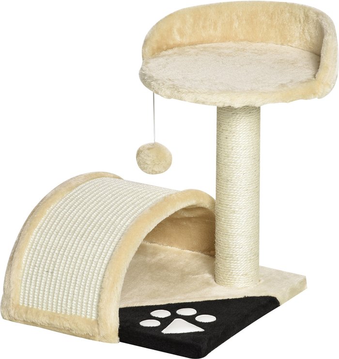 The Range | PawHut PawHut 2 Tier Cat Tree - Beige PawHut PawHut 2 Tier Cat Tree - Beige