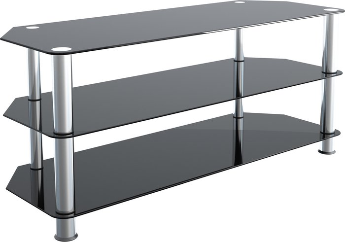 The Range | AVF AVF SDC1140 TV Stand - Black & Chrome AVF AVF SDC1140 TV Stand - Black & Chrome