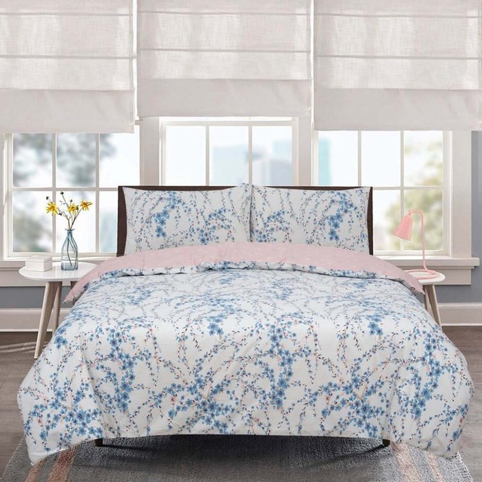 The Range | Vantona Vantona Classic Range Provence Blossom Duvet Cover Set - White/Multi / Single Vantona Vantona Classic Range Provence Blossom Duvet Cover Set - White/Multi / Single