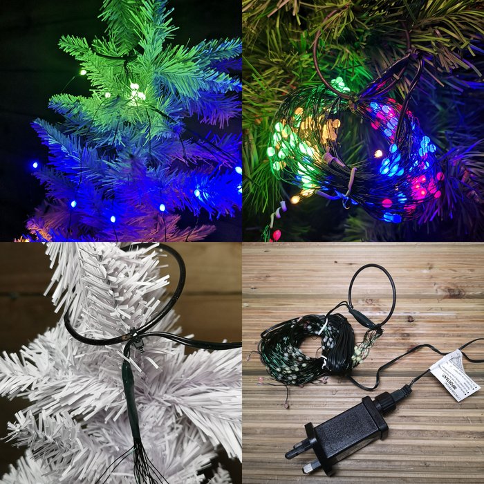 The Range | Samuel Alexander Pack of 10 1.9m Premier Waterfall Lights Timer with 200 Multicoloured LEDs - Multicoloured Samuel Alexander Pack of 10 1.9m Premier Waterfall Lights Timer with 200 Multicoloured LEDs - Multicoloured