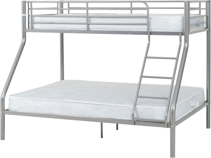 The Range | Seconique Tandi Triple Sleeper Bunk Bed - Silver Seconique Tandi Triple Sleeper Bunk Bed - Silver