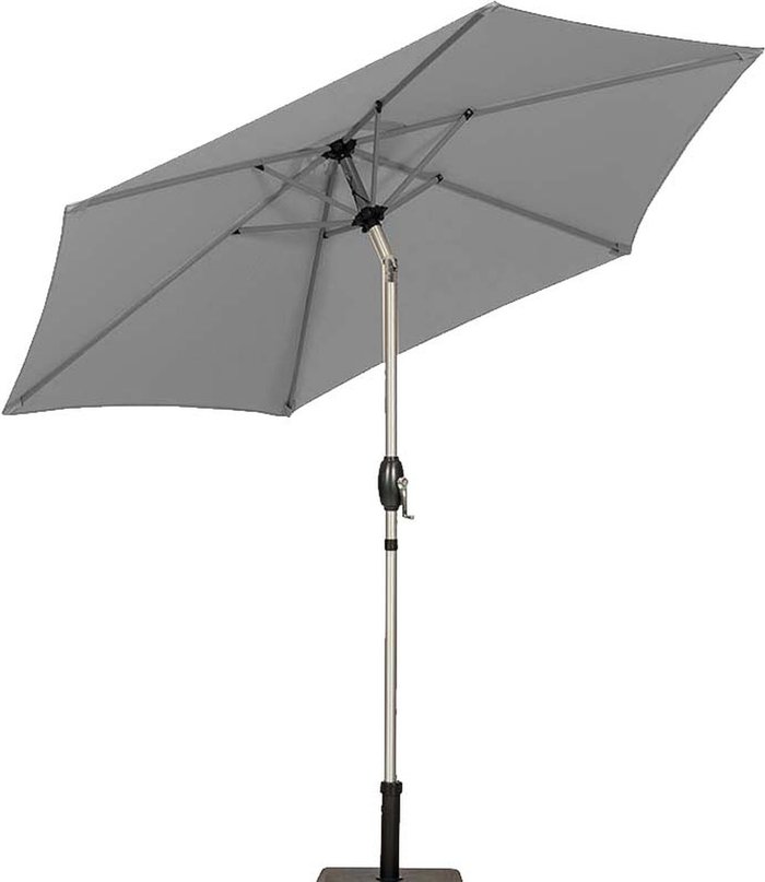 The Range | Royalcraft Crank and Tilt Parasol Brushed Aluminium Pole - Grey Royalcraft Crank and Tilt Parasol Brushed Aluminium Pole - Grey