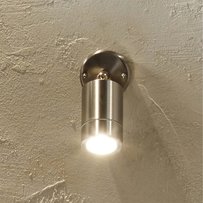 The Range | Pacific Lifestyle Pacific Lifestyle Adjustable Directional Spot Light - Brushed Steel Pacific Lifestyle Pacific Lifestyle Adjustable Directional Spot Light - Brushed Steel