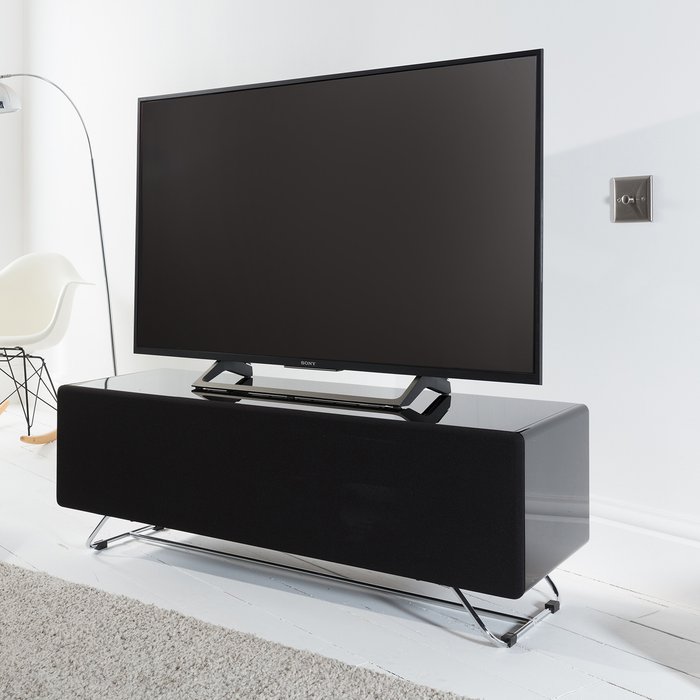 The Range | Alphason ALPHASON Chromium Concept CRO2-1200CPT-BK TV Stand - Black Alphason ALPHASON Chromium Concept CRO2-1200CPT-BK TV Stand - Black