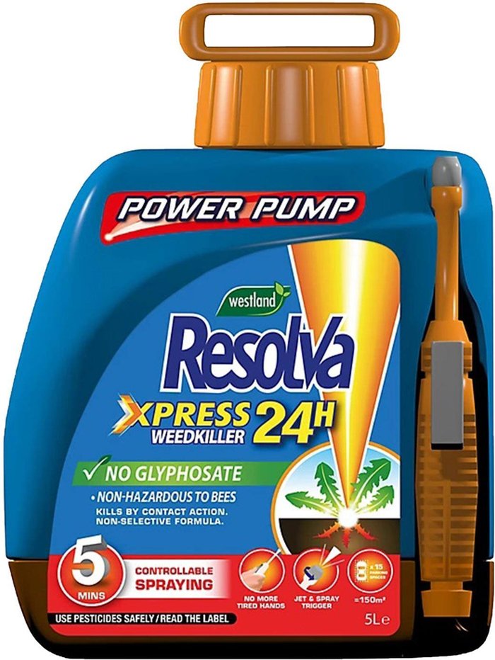 The Range | Resolva Xpress 24H Weedkiller Power Pump Safe For Bees Ready To Use 5L Resolva Xpress 24H Weedkiller Power Pump Safe For Bees Ready To Use 5L