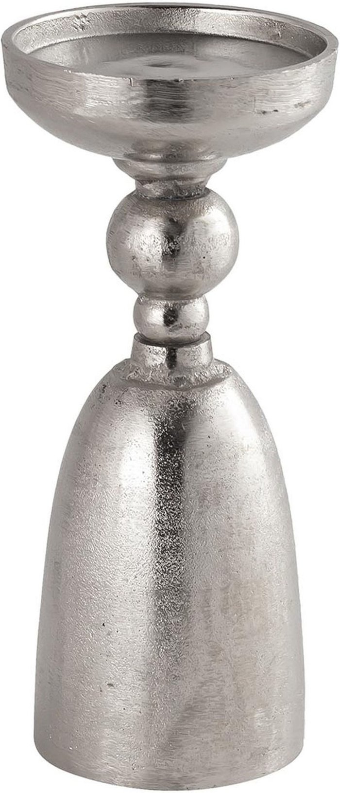 The Range | Hill Farrah Collection Silver Medium Pillar Candle Holder Hill Farrah Collection Silver Medium Pillar Candle Holder