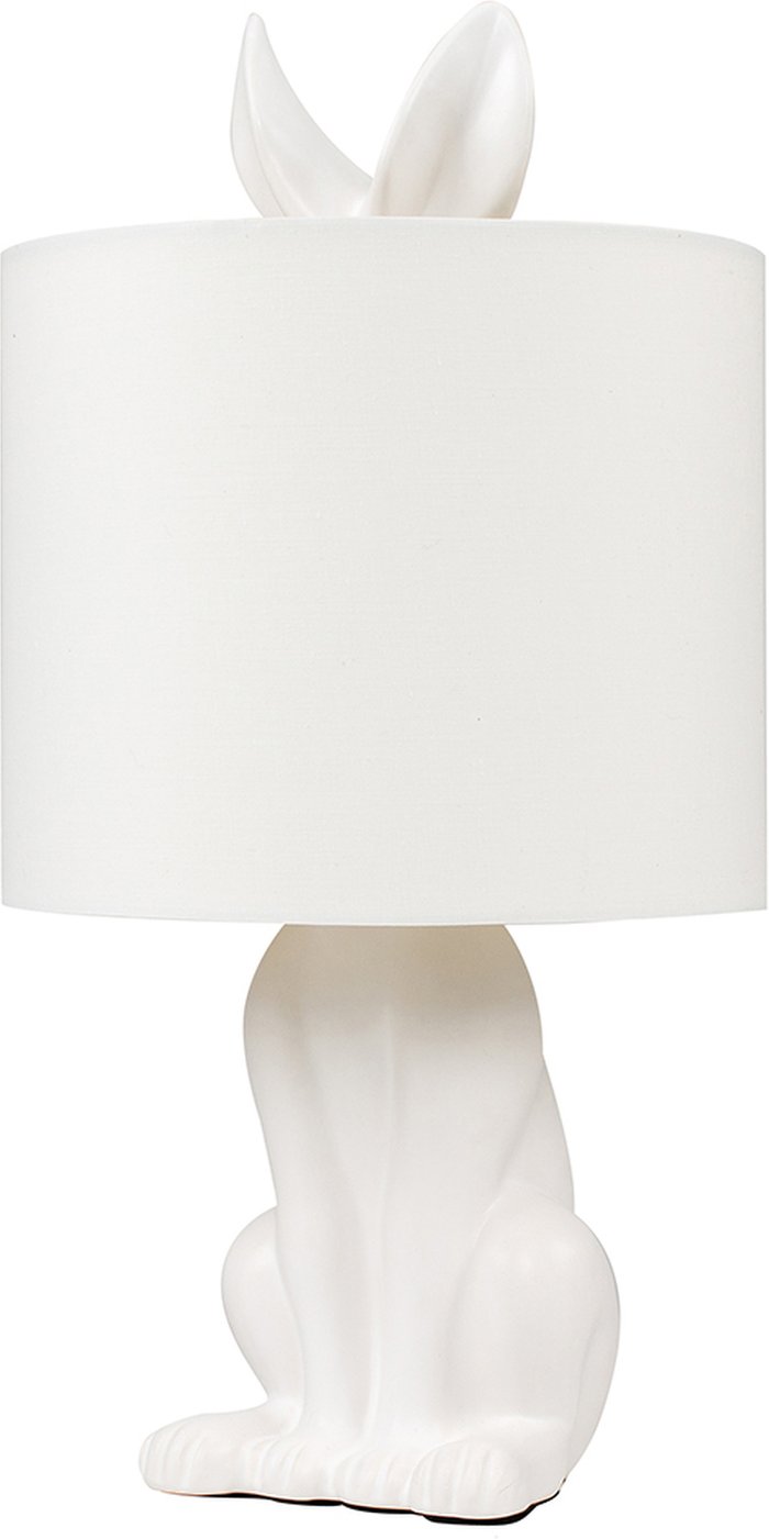 The Range | ValueLights Modern Matt White Ceramic Rabbit Hare Animal Table Lamp - White ValueLights Modern Matt White Ceramic Rabbit Hare Animal Table Lamp - White