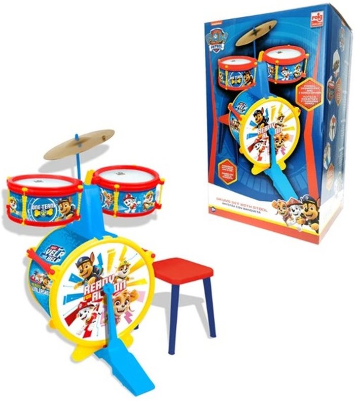 The Range | Paw Patrol Drum Set, Stool & Drum Sticks Paw Patrol Drum Set, Stool & Drum Sticks