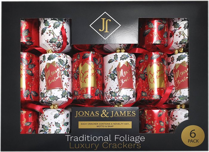 The Range | Jonas & James Pack Of 6 Traditional Foliage Crackers Jonas & James Pack Of 6 Traditional Foliage Crackers