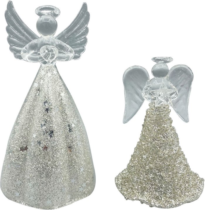 The Range | Platinum Eternity Hanging Glass Silver Angel Platinum Eternity Hanging Glass Silver Angel