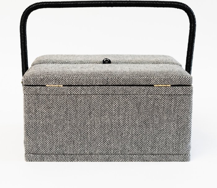 The Range | Korbond Korbond Herringbone Twin Lid Sewing Basket Korbond Korbond Herringbone Twin Lid Sewing Basket