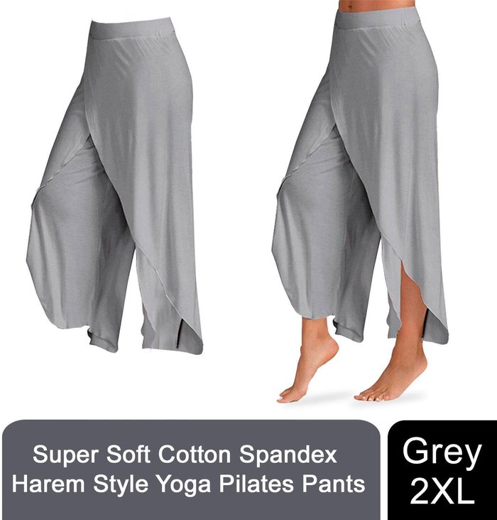 The Range | Flo Super Soft Modal Spandex Yoga Pants - Grey / 120cm Flo Super Soft Modal Spandex Yoga Pants - Grey / 120cm