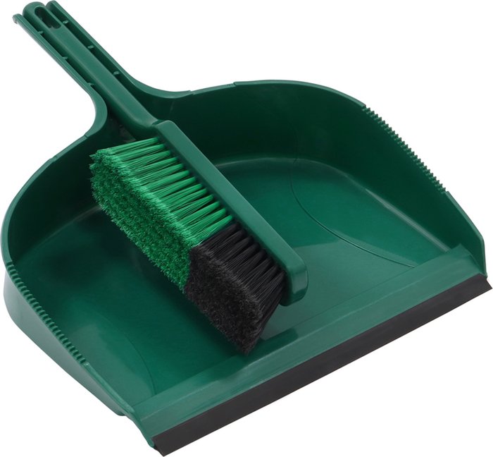 The Range | JVL JVL Outdoor Large Dustpan And Brush, Green - Green JVL JVL Outdoor Large Dustpan And Brush, Green - Green
