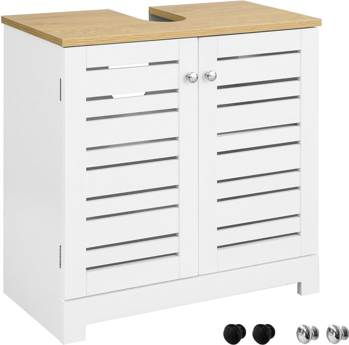 The Range | SoBuy Under-sink Grilled Storage Vanity Unit - White SoBuy Under-sink Grilled Storage Vanity Unit - White