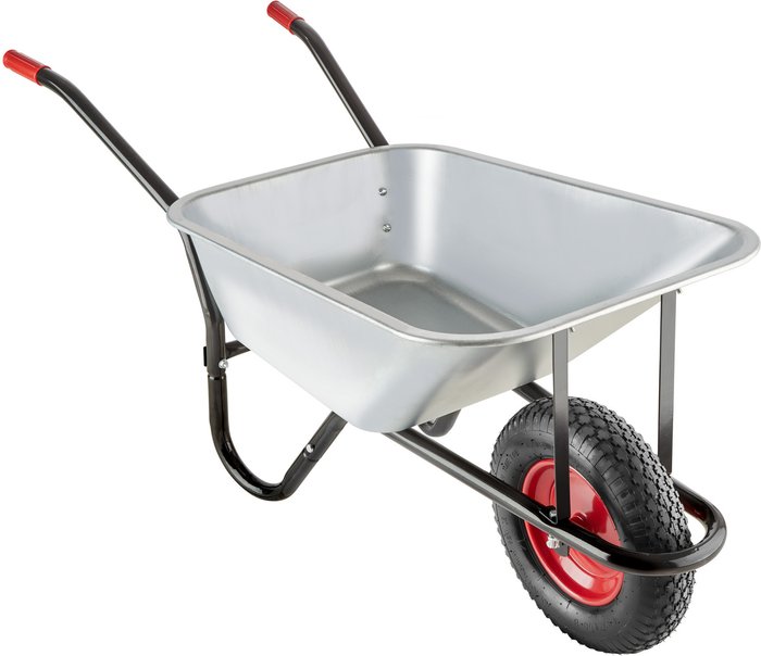 The Range | TECTAKE Tectake Wheelbarrow Oskar Silver TECTAKE Tectake Wheelbarrow Oskar Silver