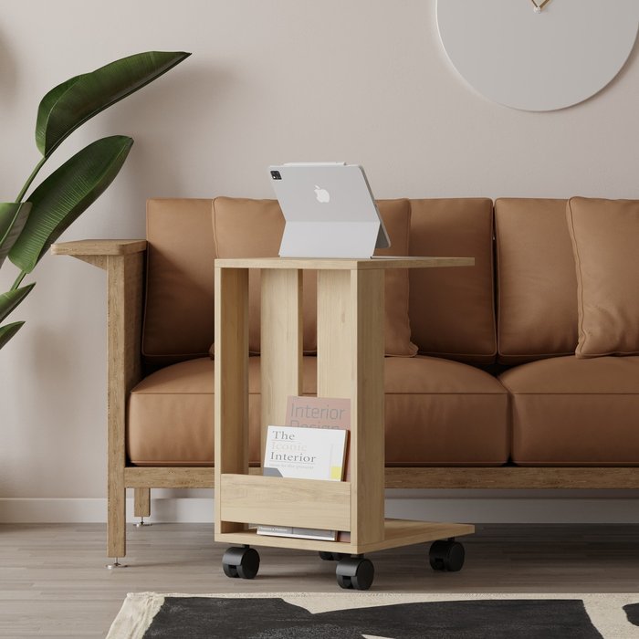 The Range | Decortie Edi Modern Side Table - Oak Decortie Edi Modern Side Table - Oak