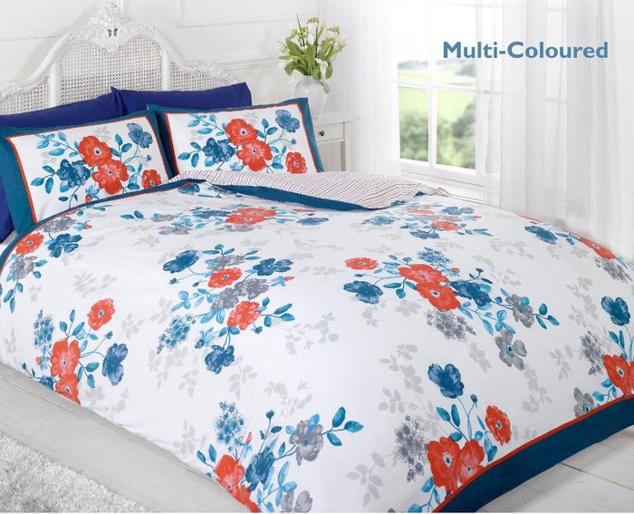The Range | Homespace Direct Ltd Madeline Multi Single Duvet Cover Bedding Set - Yellow Homespace Direct Ltd Madeline Multi Single Duvet Cover Bedding Set - Yellow