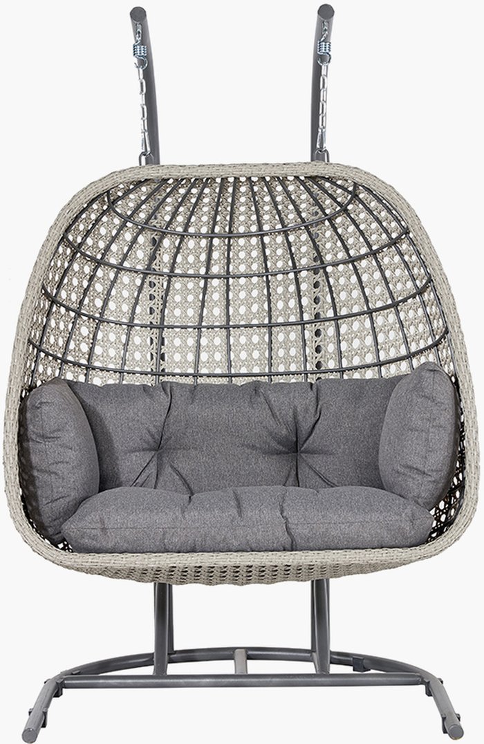 The Range | Pacific Lifestyle Pacific Lifestyle Double Hanging Chair - Stone Grey Pacific Lifestyle Pacific Lifestyle Double Hanging Chair - Stone Grey
