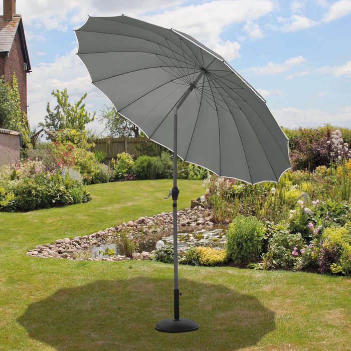The Range | Suntime Suntime 2.7m Shanghai Parasol - Grey Suntime Suntime 2.7m Shanghai Parasol - Grey