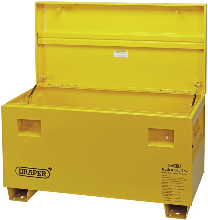 The Range | Draper Draper Contractors Secure Storage Box - Yellow Draper Draper Contractors Secure Storage Box - Yellow