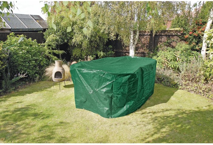 The Range | Draper Draper Oval Patio Set Cover (2300 X 1650 X 900mm) - Green Draper Draper Oval Patio Set Cover (2300 X 1650 X 900mm) - Green
