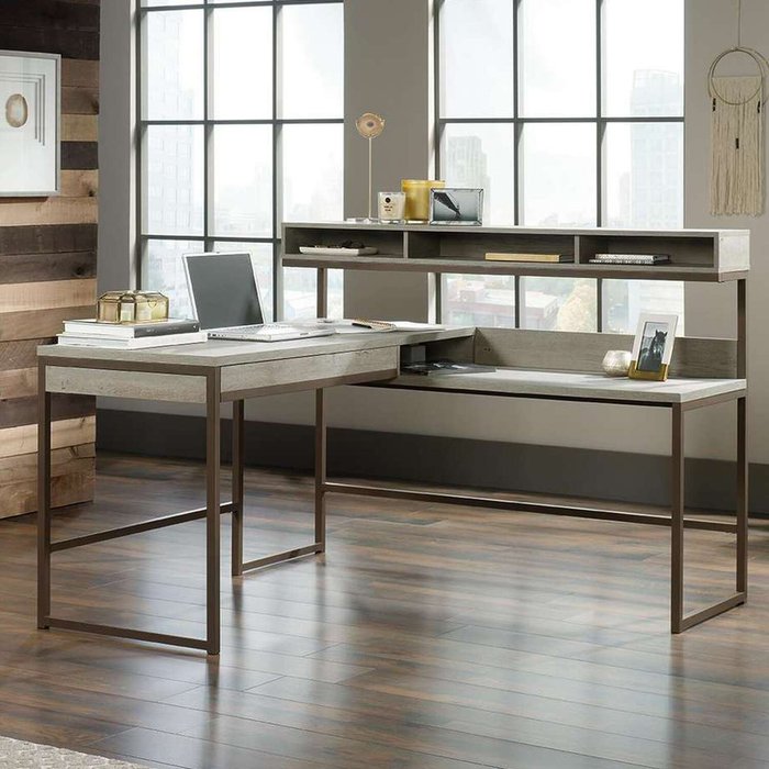 The Range | TEKNIK TEKNIK Manhattan View L-Shaped Desk - Oak TEKNIK TEKNIK Manhattan View L-Shaped Desk - Oak