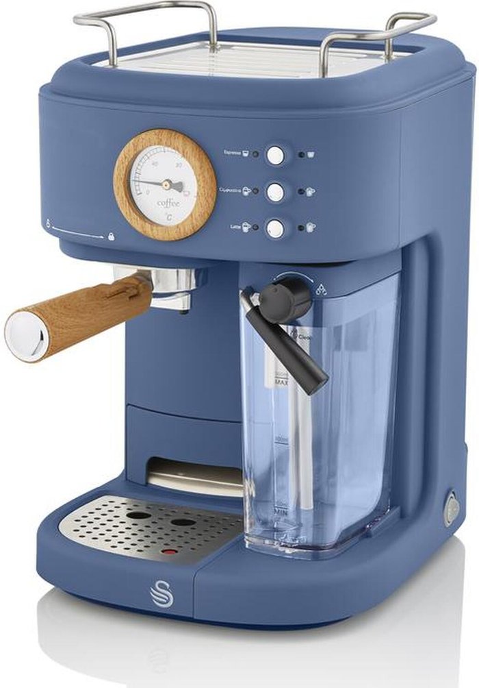 The Range | Swan Swan SK22150BLUN Nordic Semi Auto 1.7L Coffee Machine - Nordic Blue Swan Swan SK22150BLUN Nordic Semi Auto 1.7L Coffee Machine - Nordic Blue
