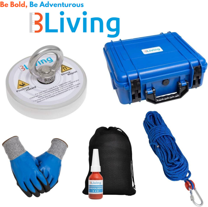 The Range | B Living Premium Magnet Fishing Kit with Case - Blue B Living Premium Magnet Fishing Kit with Case - Blue