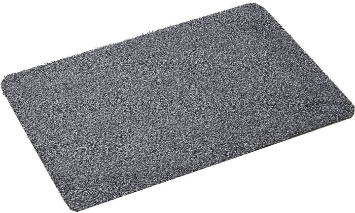 The Range | MUD STOPPER Waterloo Grey Cotton Rich Midweight Borderless Washable Mat 40 x 60cm Grey - Grey MUD STOPPER Waterloo Grey Cotton Rich Midweight Borderless Washable Mat 40 x 60cm Grey - Grey