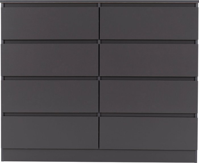 The Range | Seconique Malvern 8 Drawer Chest - Grey Seconique Malvern 8 Drawer Chest - Grey