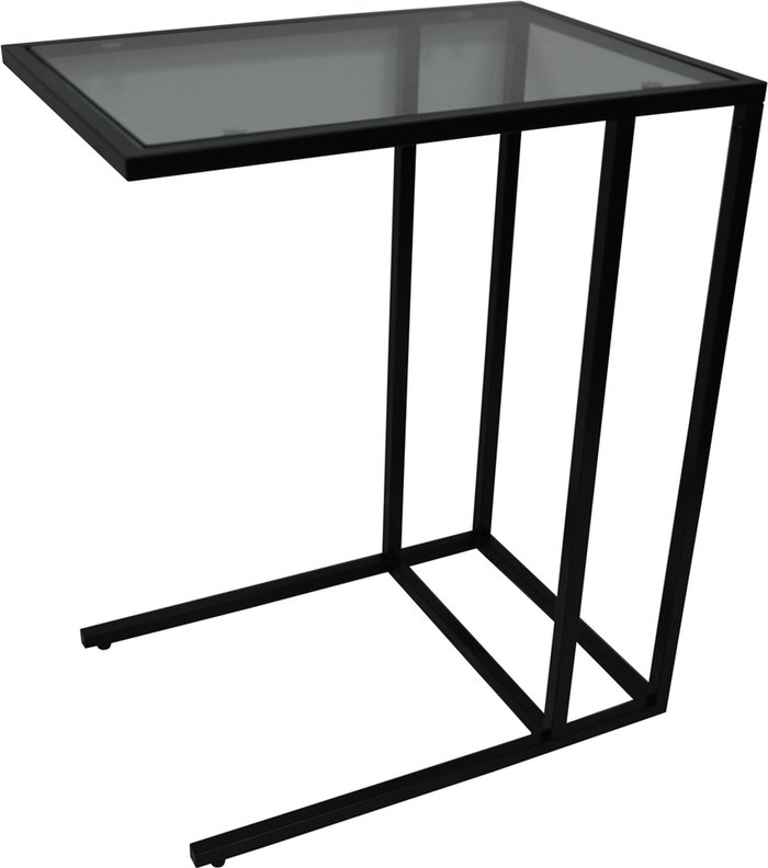 The Range | Techstyle Techstyle Watsons- Metal Side Table With Glass Top Black Techstyle Techstyle Watsons- Metal Side Table With Glass Top Black