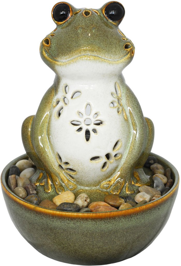 The Range | Techstyle Techstyle Frog Tabletop Indoor Fountain / Water Feature With Led Light And Pebbles Techstyle Techstyle Frog Tabletop Indoor Fountain / Water Feature With Led Light And Pebbles