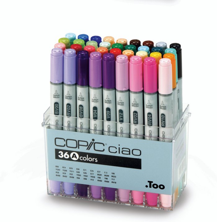 The Range | Copic Copic Ciao 36 Piece Marker Pens - Multi Copic Copic Ciao 36 Piece Marker Pens - Multi