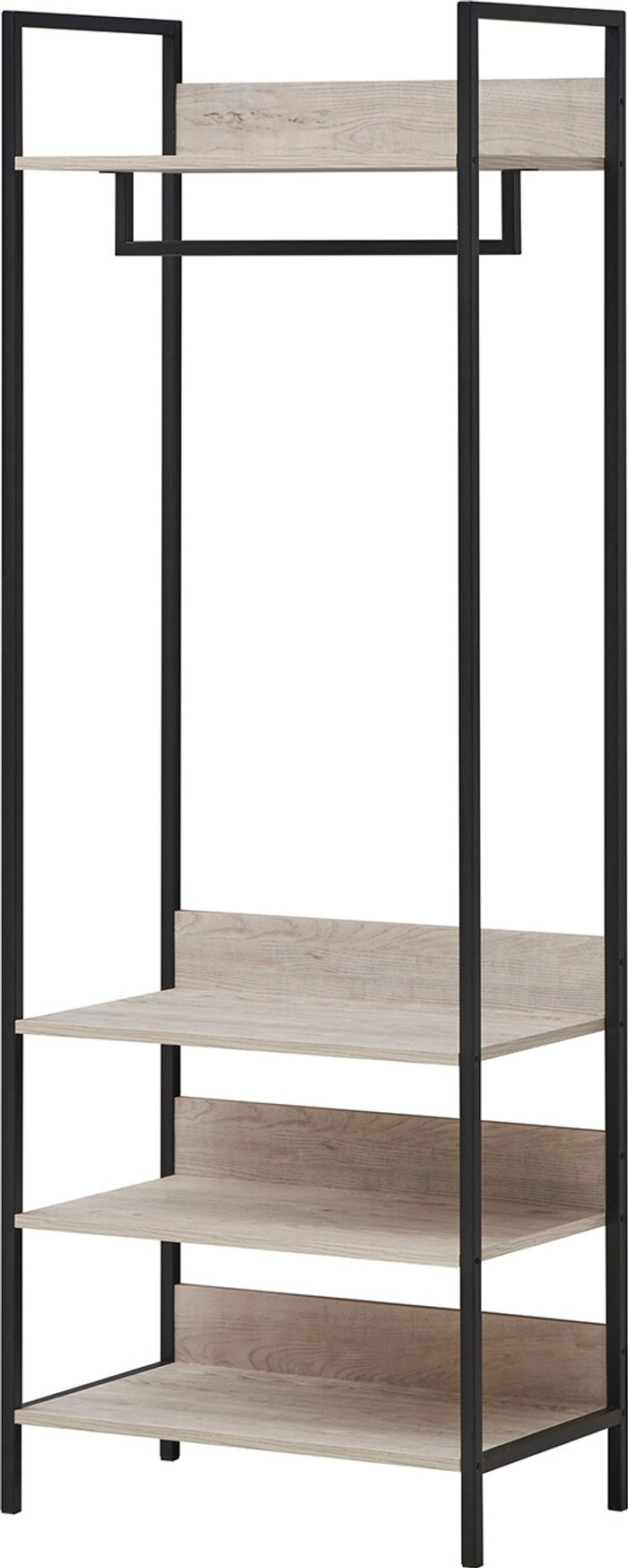 The Range | Zahra Open Wardrobe With Four Shelves - Ash Oak Zahra Open Wardrobe With Four Shelves - Ash Oak