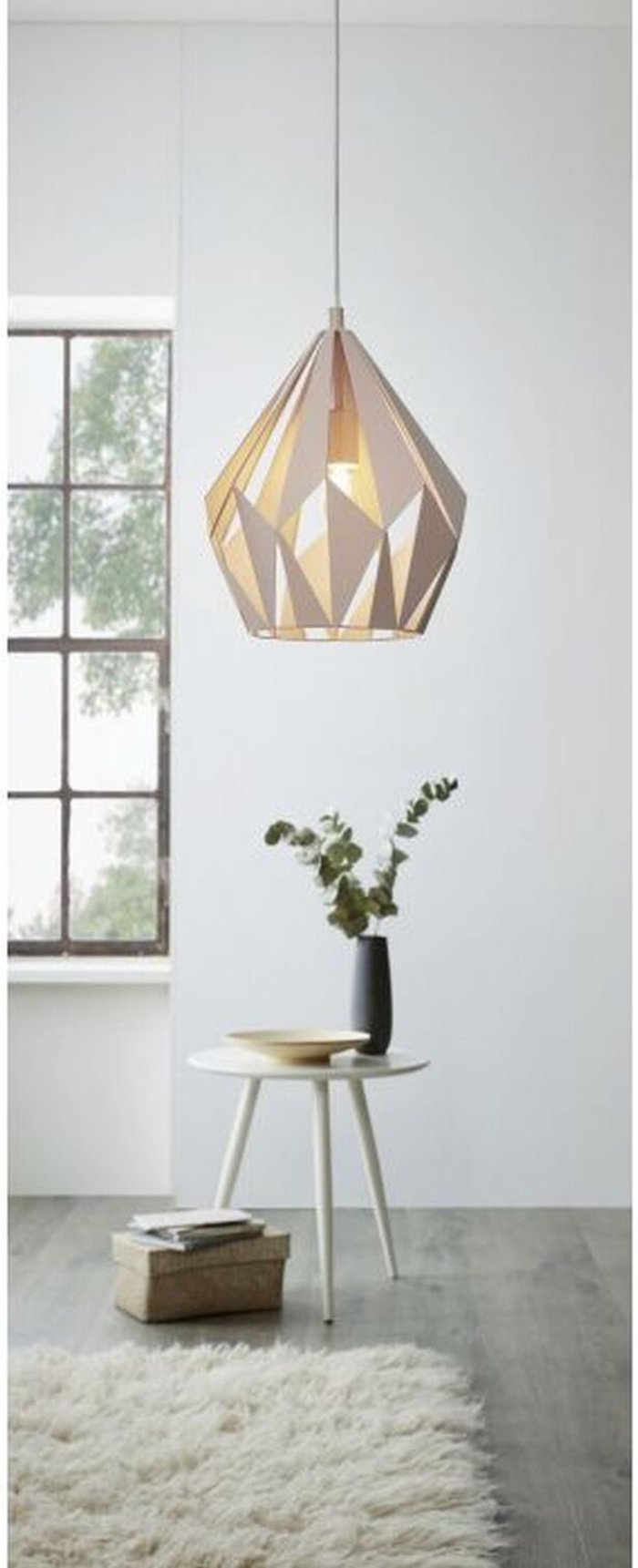 The Range | EGLO Eglo Geometric Pastel Apricot Pendant EGLO Eglo Geometric Pastel Apricot Pendant