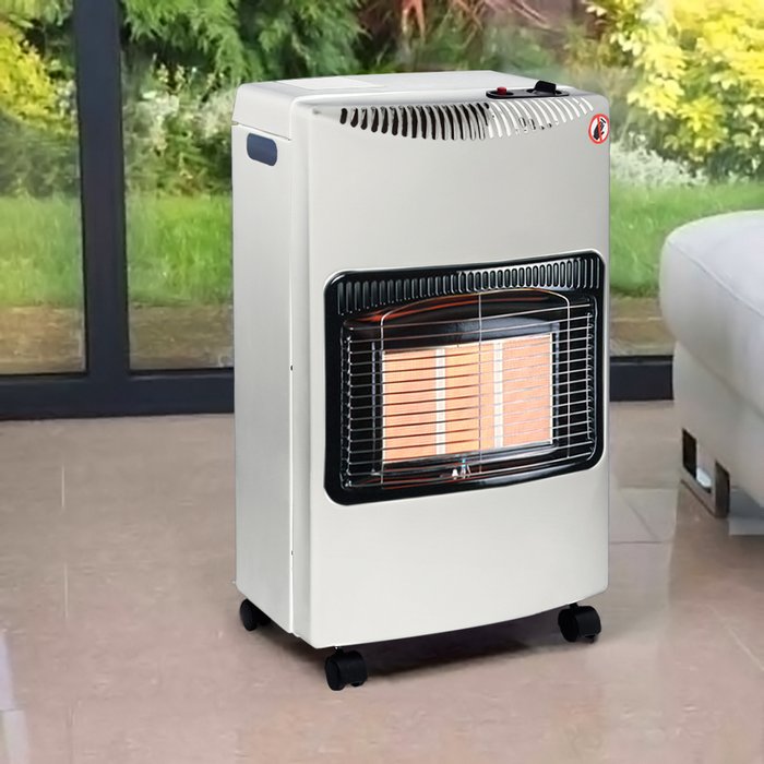The Range | Livingandhome Portable Fire Calor Gas Space Heater Ceramic Warmer - White / 30cm Livingandhome Portable Fire Calor Gas Space Heater Ceramic Warmer - White / 30cm