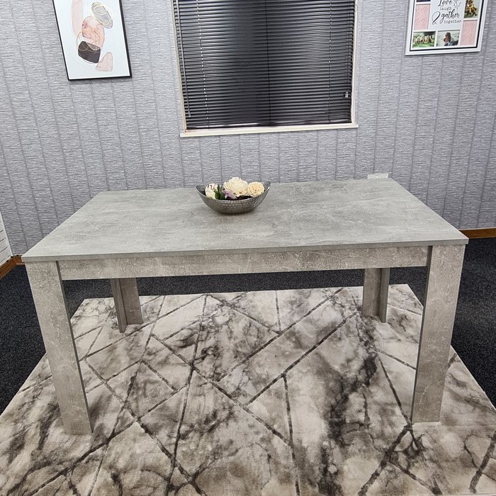 The Range | Kosy Koala Grey Dining Kitchen Table Stone Grey Effect - Grey Kosy Koala Grey Dining Kitchen Table Stone Grey Effect - Grey