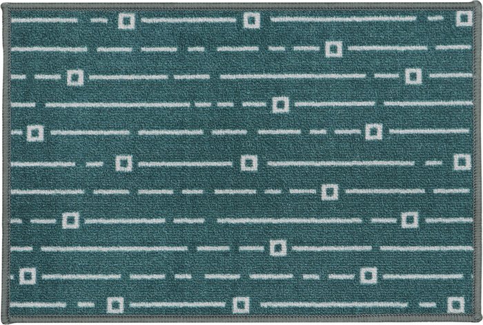 The Range | JVL JVL 40x60cm Savio Machine Washable Door Mat - Teal JVL JVL 40x60cm Savio Machine Washable Door Mat - Teal