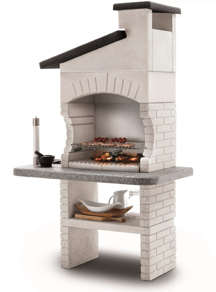 The Range | Palazzetti Guanaco 2 Masonry Wood or Charcoal BBQ - Grey Palazzetti Guanaco 2 Masonry Wood or Charcoal BBQ - Grey