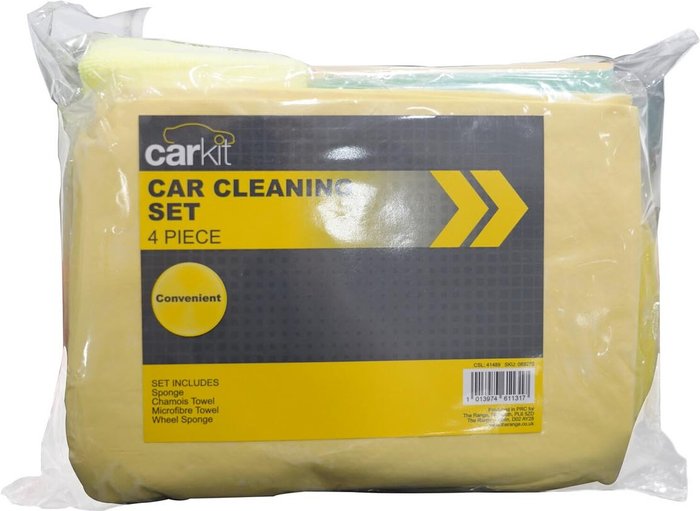 The Range | Carkit Carkit 4 Piece Cleaning Set - Yellow Carkit Carkit 4 Piece Cleaning Set - Yellow