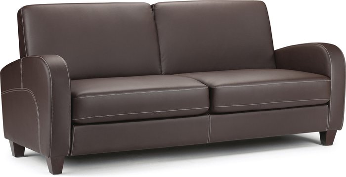 The Range | Julian Bowen Vivo Three Seater Sofa - Brown Julian Bowen Vivo Three Seater Sofa - Brown