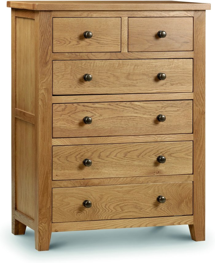 The Range | Dunelm Marlborough 6 Drawer Chest Brown Dunelm Marlborough 6 Drawer Chest Brown